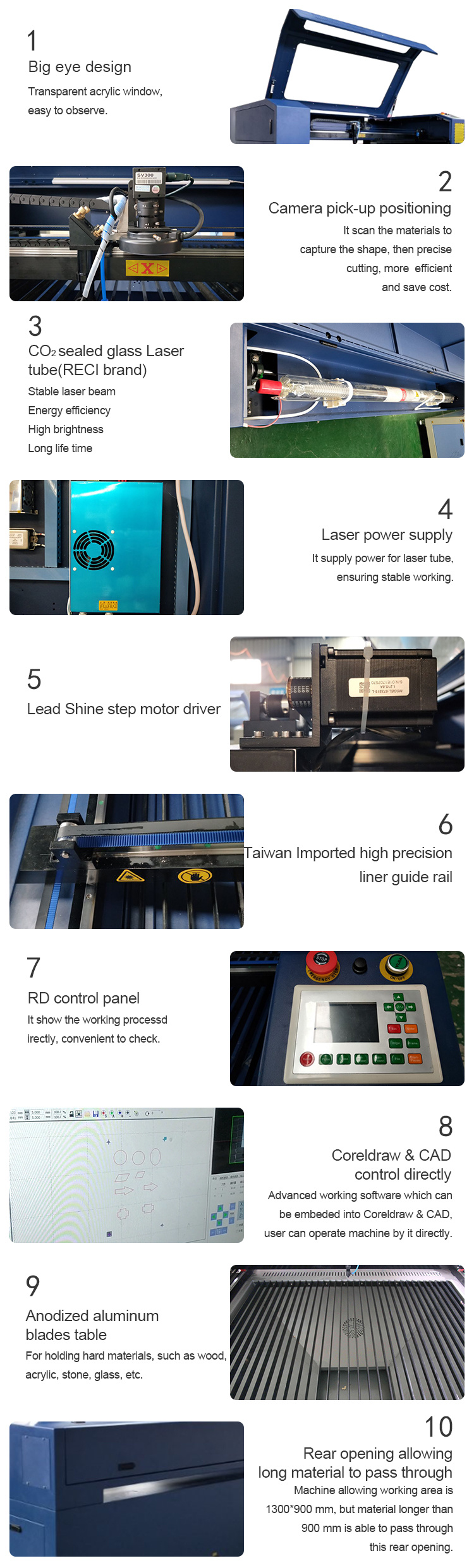 Factory Price Small CCD CO2 Laser Cutting Engraving Machine