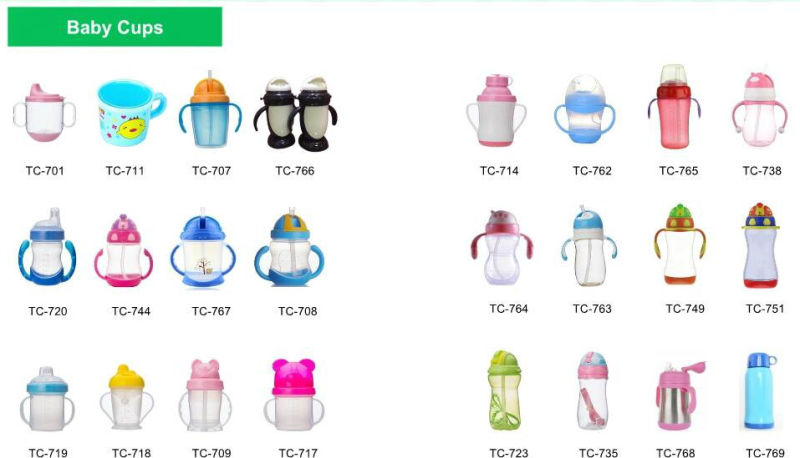 BPA Free Baby Sippy Cup with Double Colors Handle
