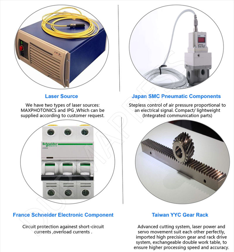 CNC Sheet Metal Fiber Laser Cutting Machine/Metal Laser Cutting Machine 500W (3015)