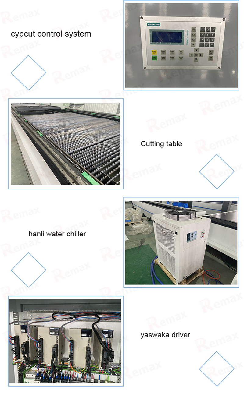 1000/1500/2000/3000W 1530 China CNC Fiber Laser Cutting Machine