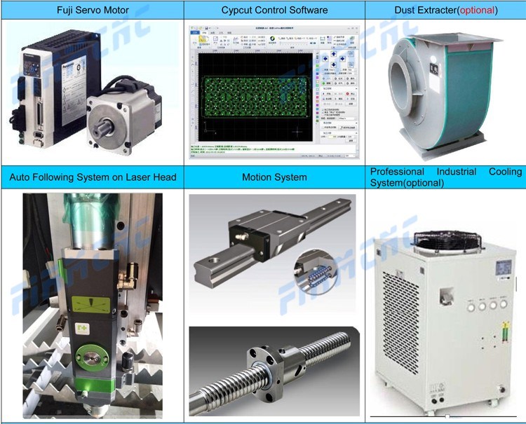 Ipg 2000W Fiber Laser Cutting Machine for Metal Steel