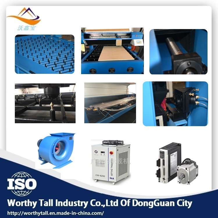 Wood/MDF/Acrylic/Paper/Leather/Rubber/PVC CO2 Laser Cutting Machine Manufacturer