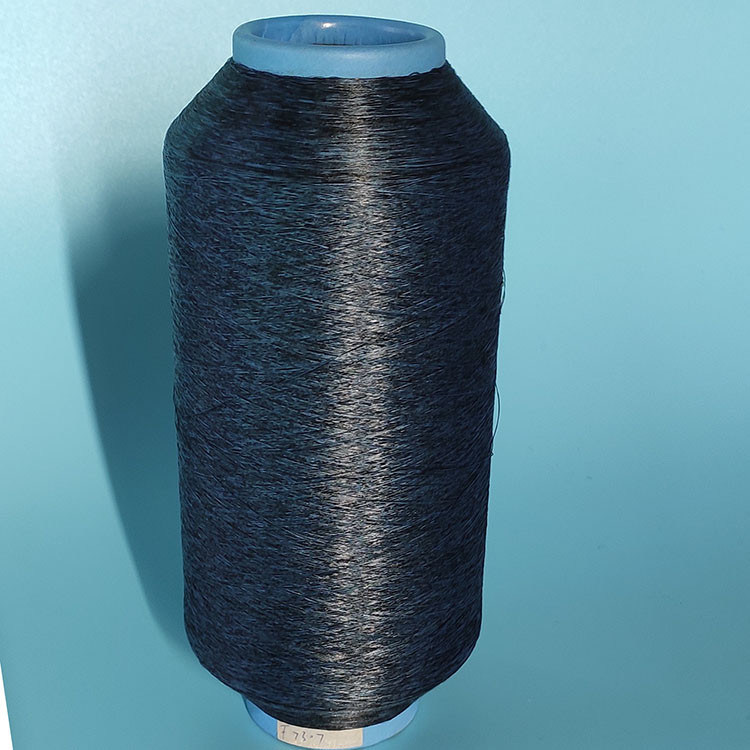 Best Selling Mixed Colors 150d Black Gray Blended Yarn Polyester Blended Knitting Yarn for Gloves