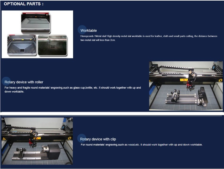 100W Reci W2 1390 CO2 Nonmetal Laser Cutting Engraving Machine