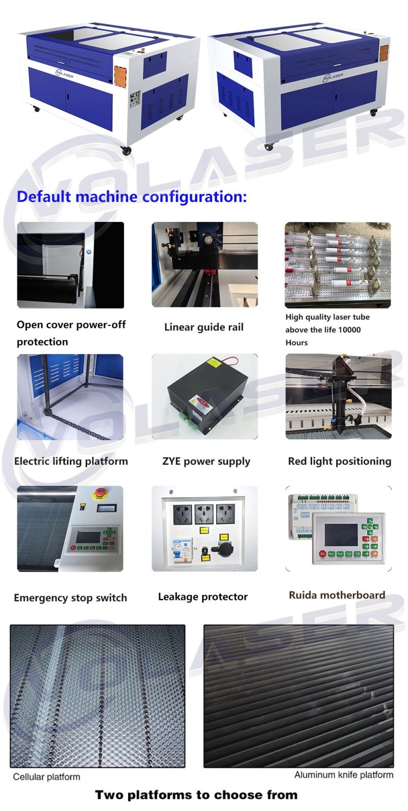 1390 1290 CO2 Laser Cutting and Engraving Machine 100W 130W 180W