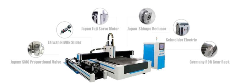 Ipg Raycus Max CNC Fiber Metal Laser Cutting Machine Price for Aluminum, Carbon Steel Cutting