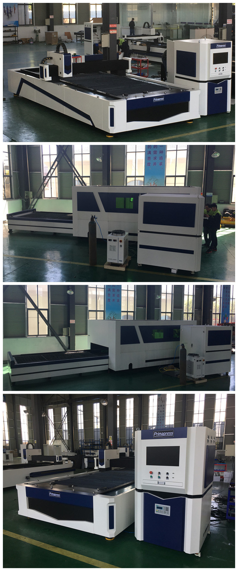 All Cover High Power 3kw ~ 6kw Metal Fiber Laser Cutting Machine with Exchange Table