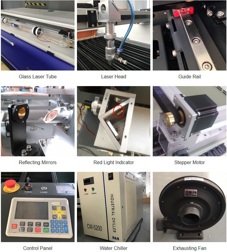 1390 CO2 Laser Cutting Machine Wood Craft Laser Engraving Machines 15mm Acrylic Engraver MDF Cutter