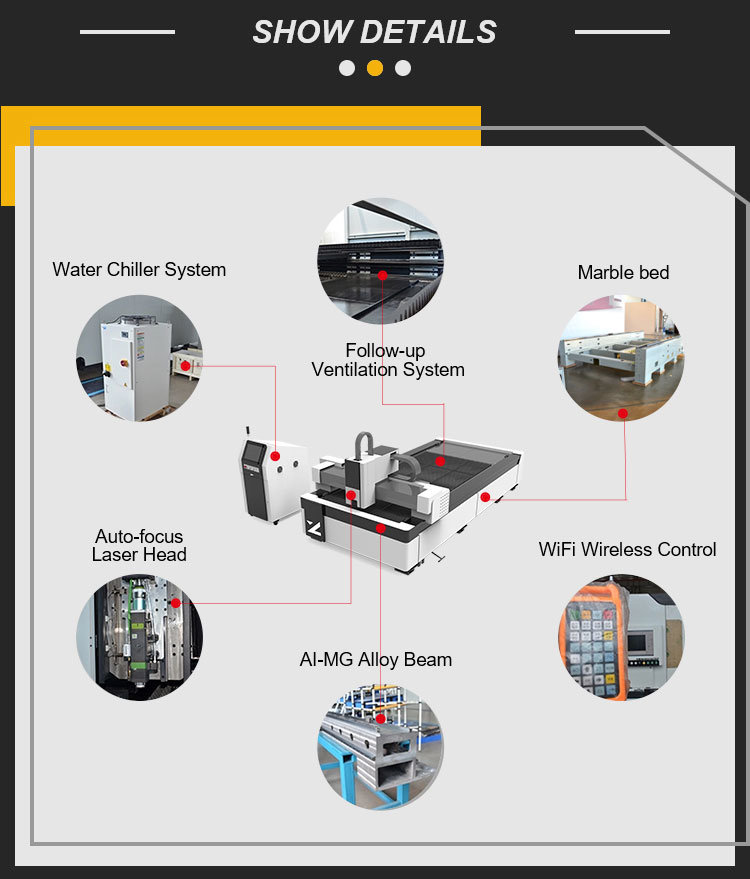 Manufacturer of CNC Laser Cutter 300W 500W 1000W for Metal/Laser Cutting Machine