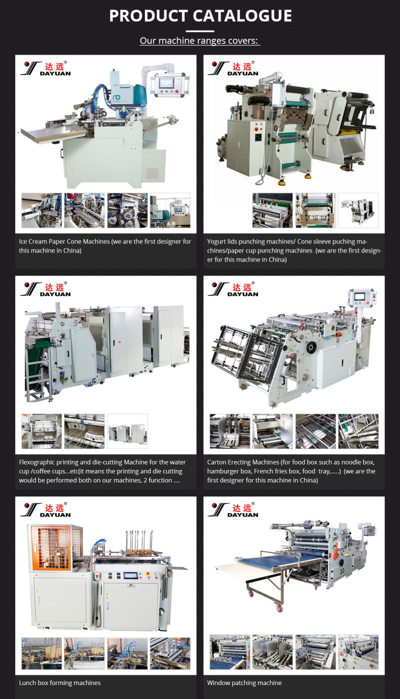 Dayuan Cc880&Cc1080 Paper Cup and Plate Punching Machine Metal Stamping Die