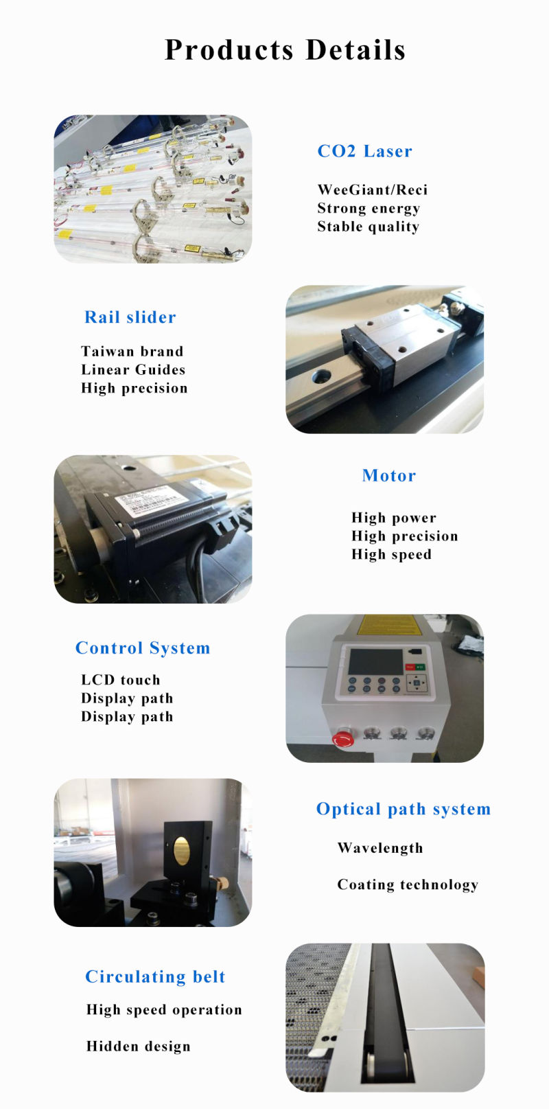 Metal and Non-Metal MDF CO2 Laser Cutting Machine / Laser Machine CO2 / CO2 Laser Machine 1325