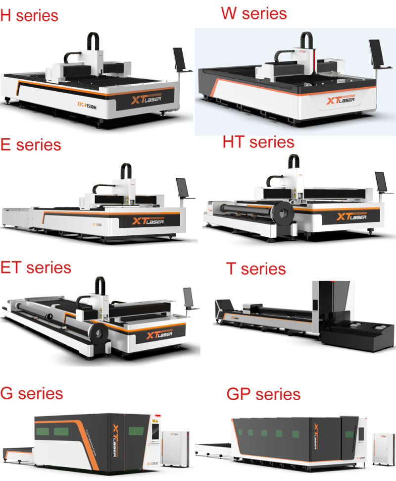 Raycus/Ipg Fiber Metal Laser Cutting Machine with Rotary Axis Cutter Laser Full Enclose and Exchange Double Table
