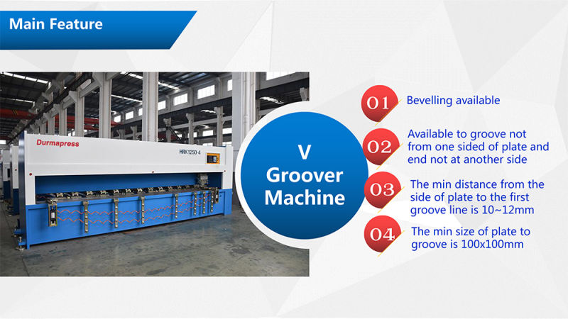 Hot Sale CNC Slotting Machine 4m Sheet Metal Groover Machine to Thailand