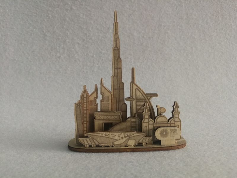 Laser Cutting 3D Wooden Small Puzzle