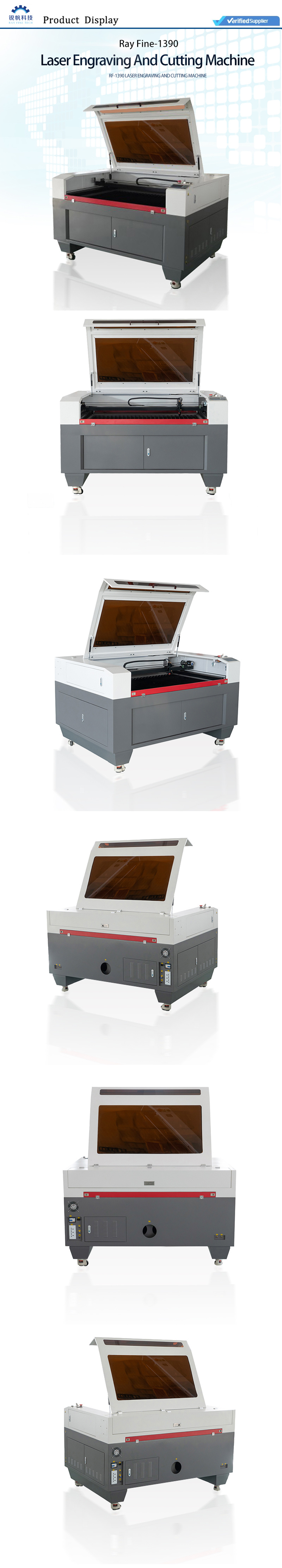 Rayfine 2021 Hot Sell 180W CO2 Laser 1390 Laser Cutting Machine Laser Cutter and Engraver
