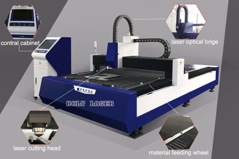 500W Metal Fiber Laser Cutting Machine with Ce Certification