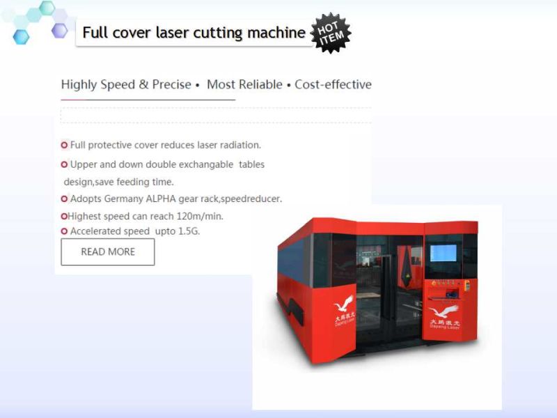 2000W Metal Sheet Fiber Laser Cutter/ laser Cutting Machine