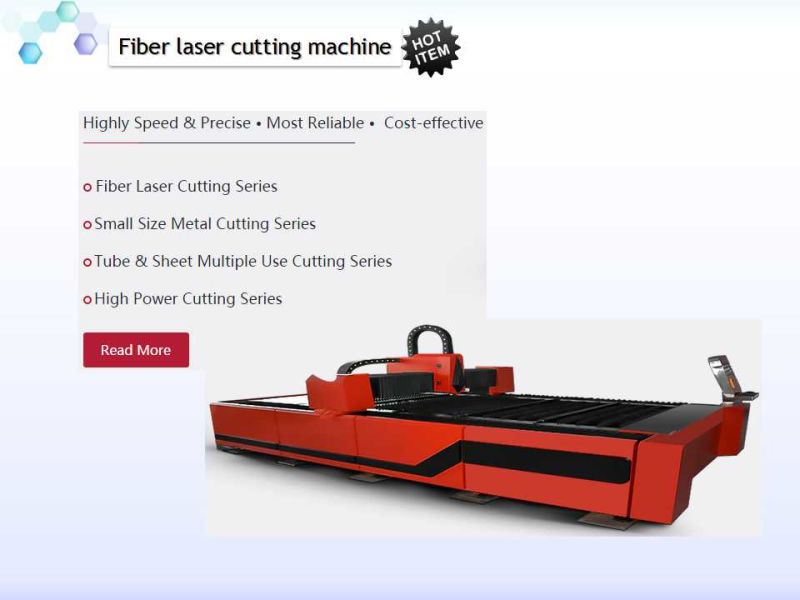 1000W High Quality Fiber Laser Cutting Cutter Machine