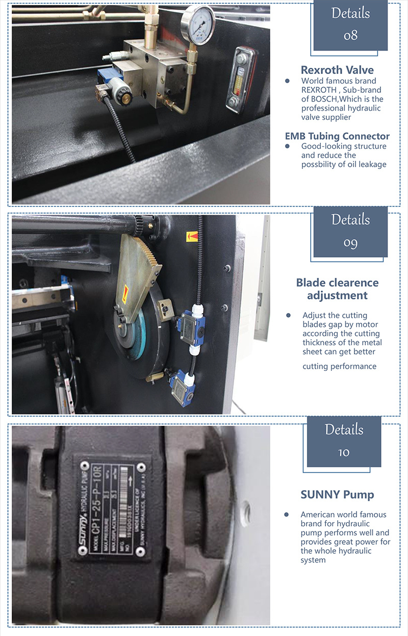 CNC Hydraulic Sheet Metal Sheet Metal Shearing Machinecutting Machine with Cutting Blade S