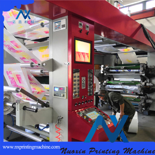 4/6 Colour Central Drum Type Tiusse Package Flexographic Printing Machine