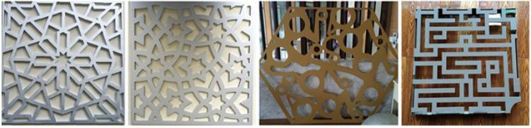Decorative Laser Cut/Machine Cut Perforated Mashrabiya Aluminum Building Material