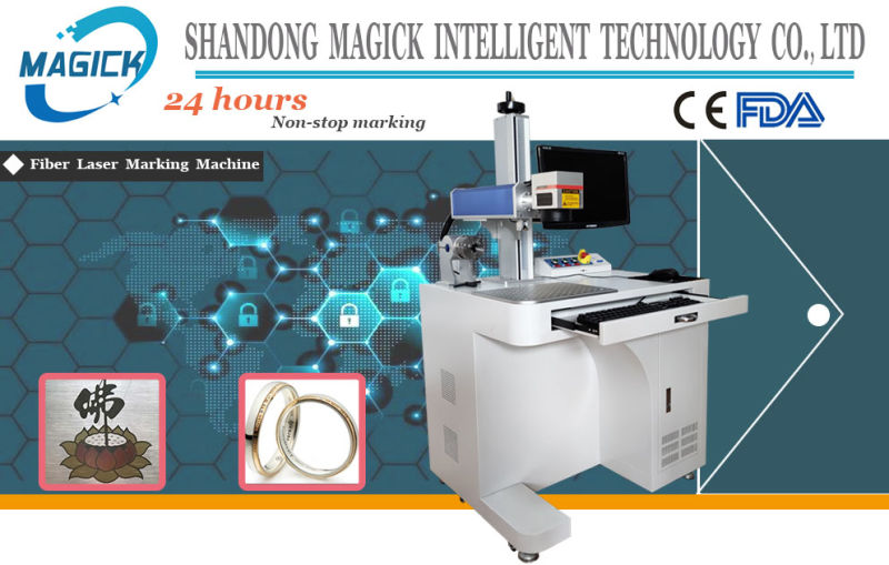 Portable Fiber Laser Marking Machine Laser Printer on Metal