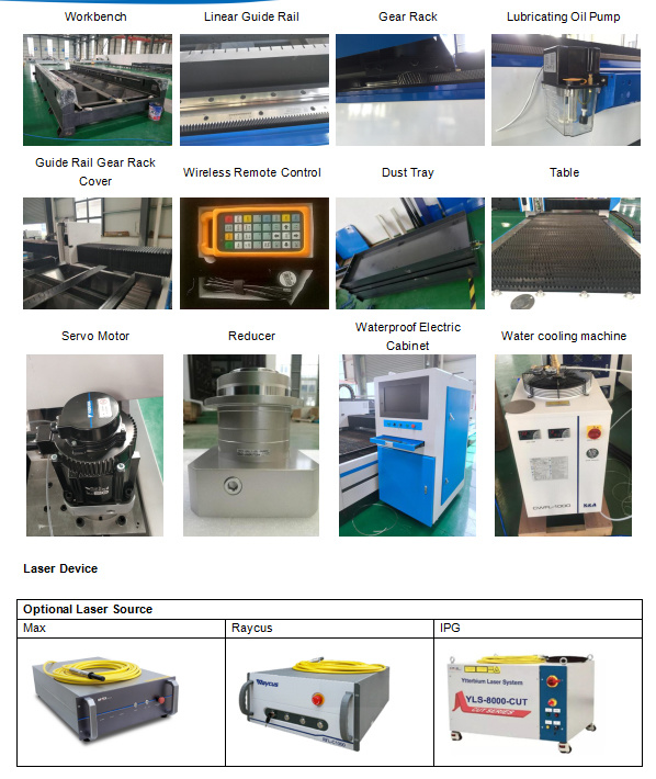Factory Direct Sell Heavy Industrial Fiber Laser CNC Cutting Machine