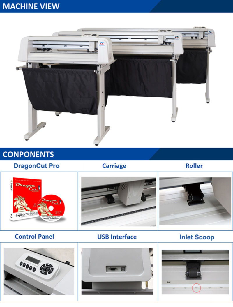 Ce Approved Vinyl Printing Machine Digital Cutting Plotter