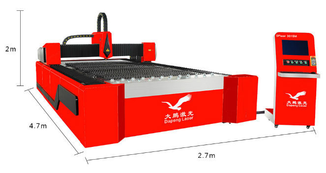 1000W 2kw Fiber Laser Cutting Machine Raycus Ipg Metal Sheet