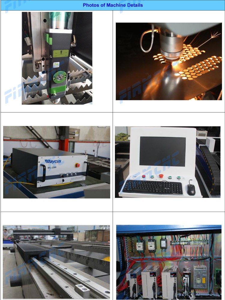 Ipg 2000W Fiber Laser Cutting Machine for Metal Steel