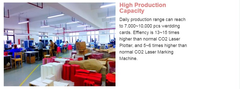 CCD Anutomatic Focusing CO2 Laser Cutting Machine for Paper Gifts