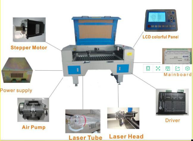 CO2 Laser Wood Cutting Engraving Machine 1612 Laser Machine