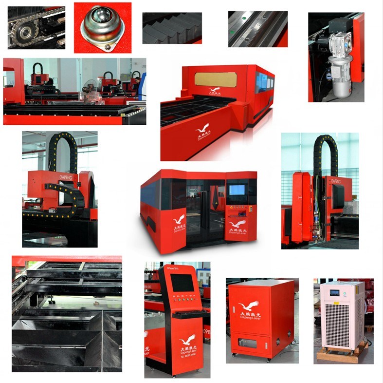 2017 Shenzhen Fiber Galvanized Iron Sheet Laser Cutting Machine