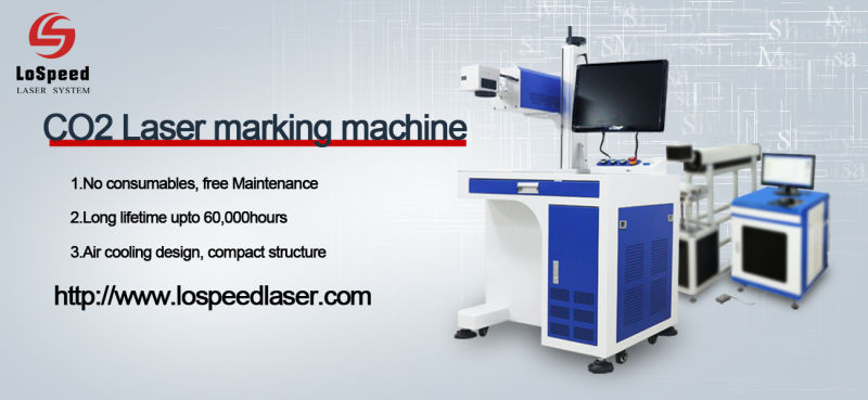 30W CO2 Laser Marking / Engraving / Printing Machine for Leather / Plastic