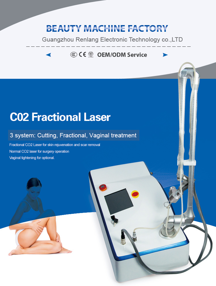 Portable CO2 Fractional Laser Cutting Beauty Machine for Salon Use