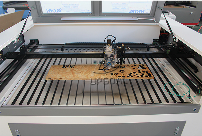 Mixed Metal and Non-Metal Materials CO2 Laser Cutter Engraver Machine 300W+60W