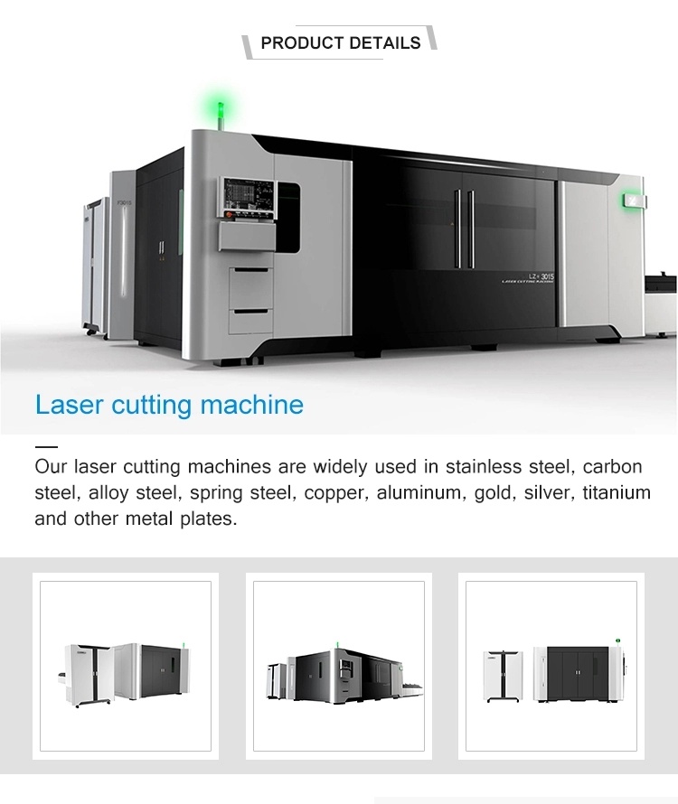Rather 1kw 2kw 4kw 5kw 6kw 8kw Optical CNC Fiber Laser Cutting Machine for Stainless Steel Aluminum Iron Sheet Metal