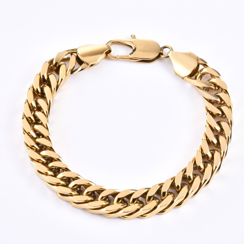 Miami Cuban Chain Bracelet Cuff Fashion Jewellery for Mens Hip Hop Costume Jewelry Design