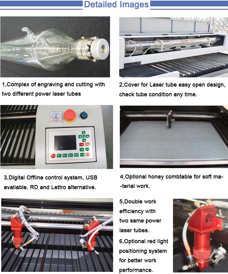 Shandong Ruijie Laser Engraving Cutting Machine CO2 Wood 100watt Price