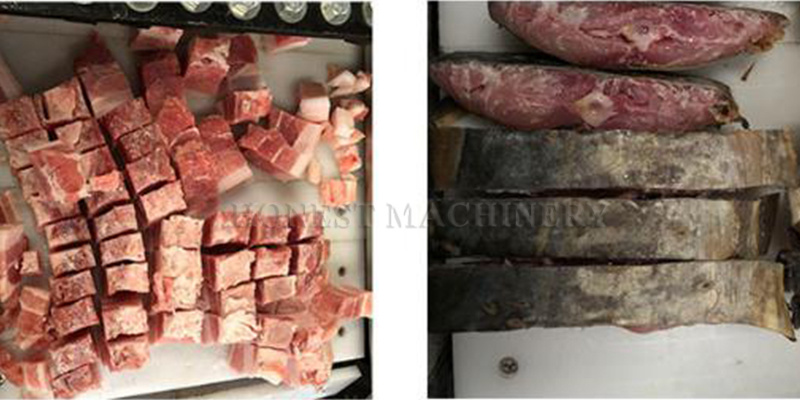 Hot Sale Frozen Chicken Cutting Machine / Frozen Meat Cube Cutting Machine