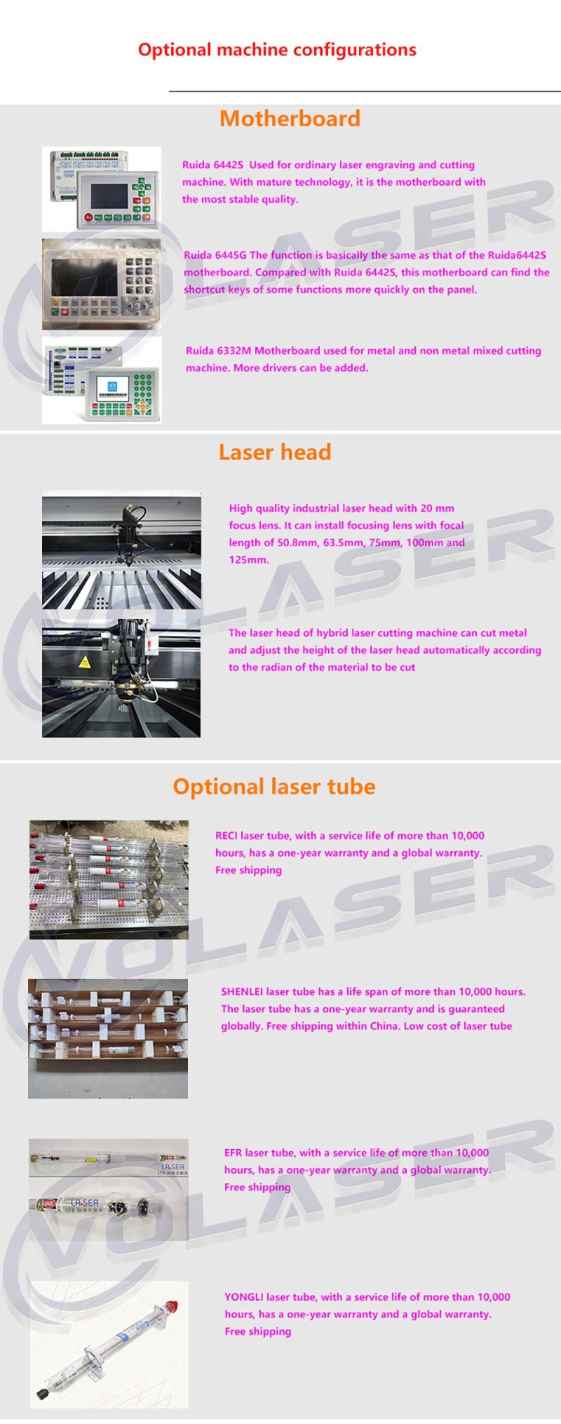 2513 LC1325 Laser Cutting Machine for Non-Metal Metal 150W 180W