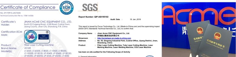 Jinan Professional Cheap Fiber Laser Cutting Machine for Sale