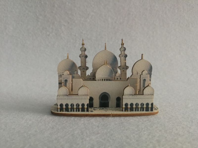 Colourful Laser Cutting 3D Architecture Small Puzzle
