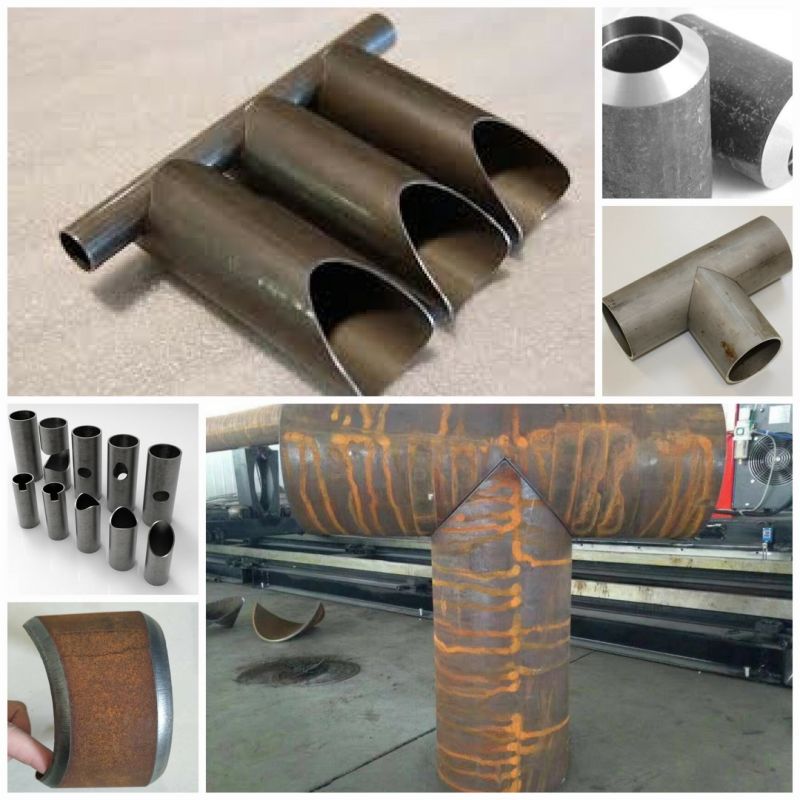 5 Axis Steel Round Pipe CNC Plasma Beveling Cutting Machine