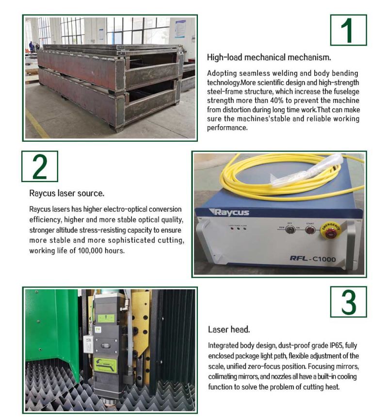 1kw 2kw 3kw Sheet Metal Cutting Machine Fiber laser Cutting Machine for Tube