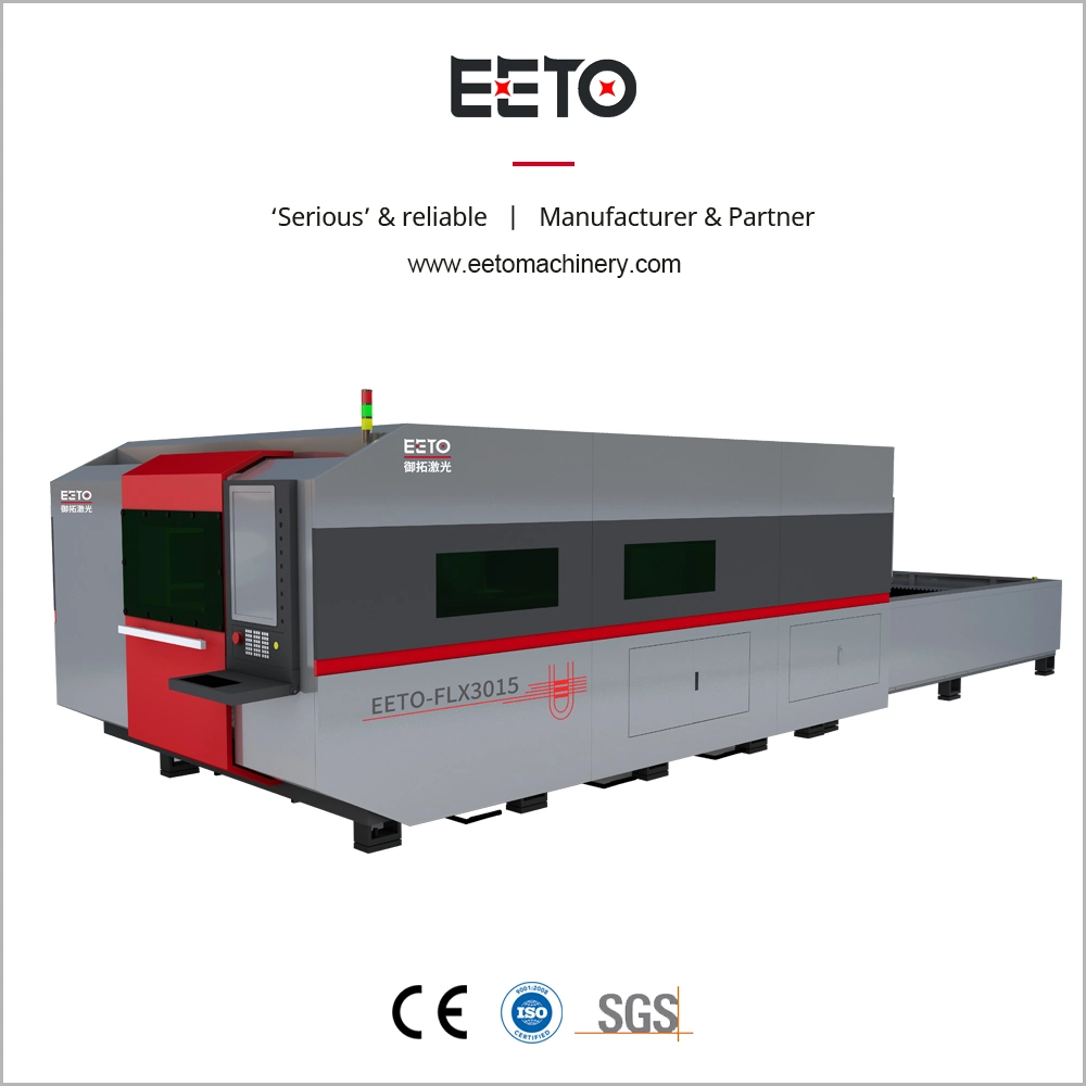 1mm~18mm Carbon Steel Sheet Cutting by Eeto-Flx3015 Fiber Laser Cutting Machine