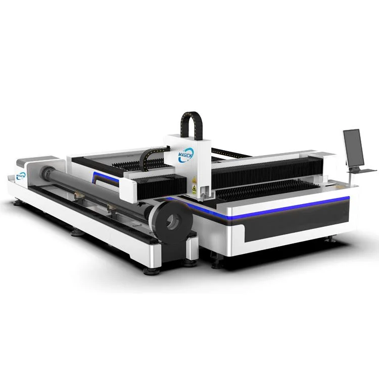 Metal Tube and Plate Fiber Laser Cutting Machine 1000W/2000W/3000W Raycus Max Laser Cutter