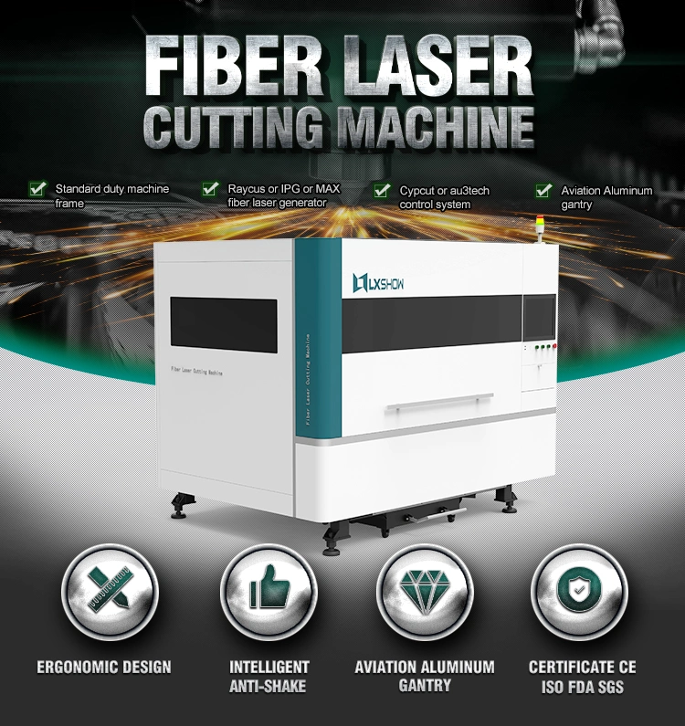 2021 Lxshow 1309 500W Aluminum Sheet Metal CNC Mini Fiber Laser Cutting Machine Price