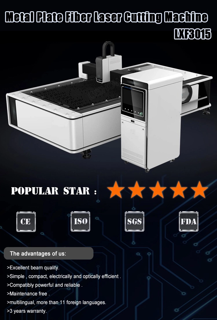 China Laser Cutting Machine 1000W Price/CNC Fiber Laser Cutter Sheet Metal