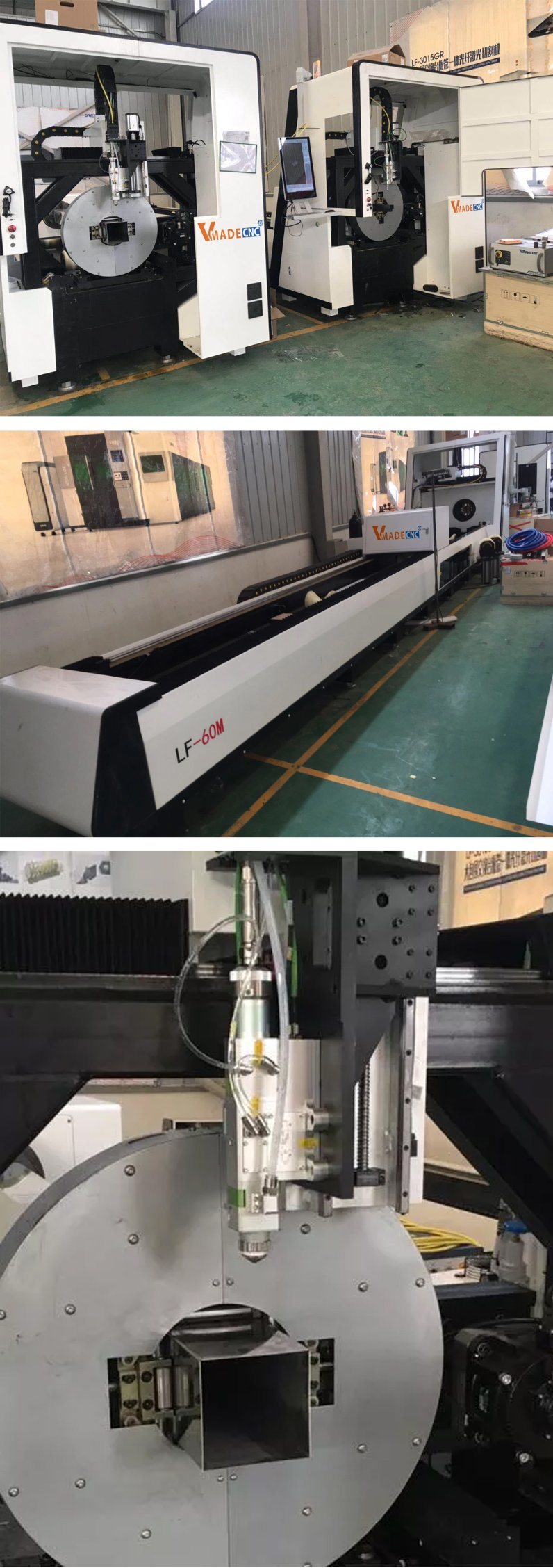 CNC Pipe Profile Cutting Machine 1500W Fiber Laser Cutting Machine 6m Tube